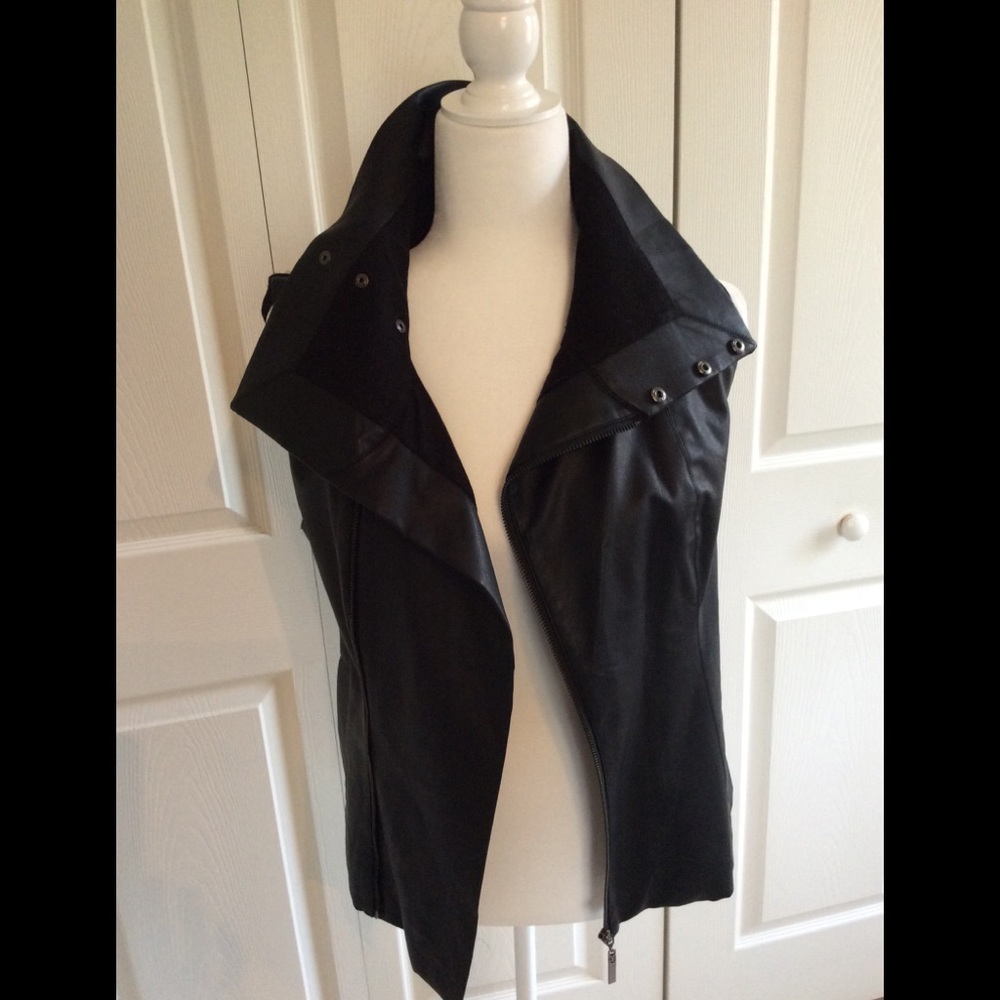 Faux Leather Vest